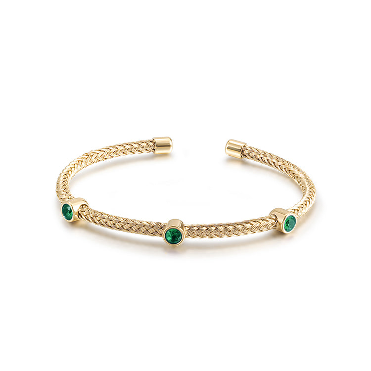 Cable Cuff Bangle