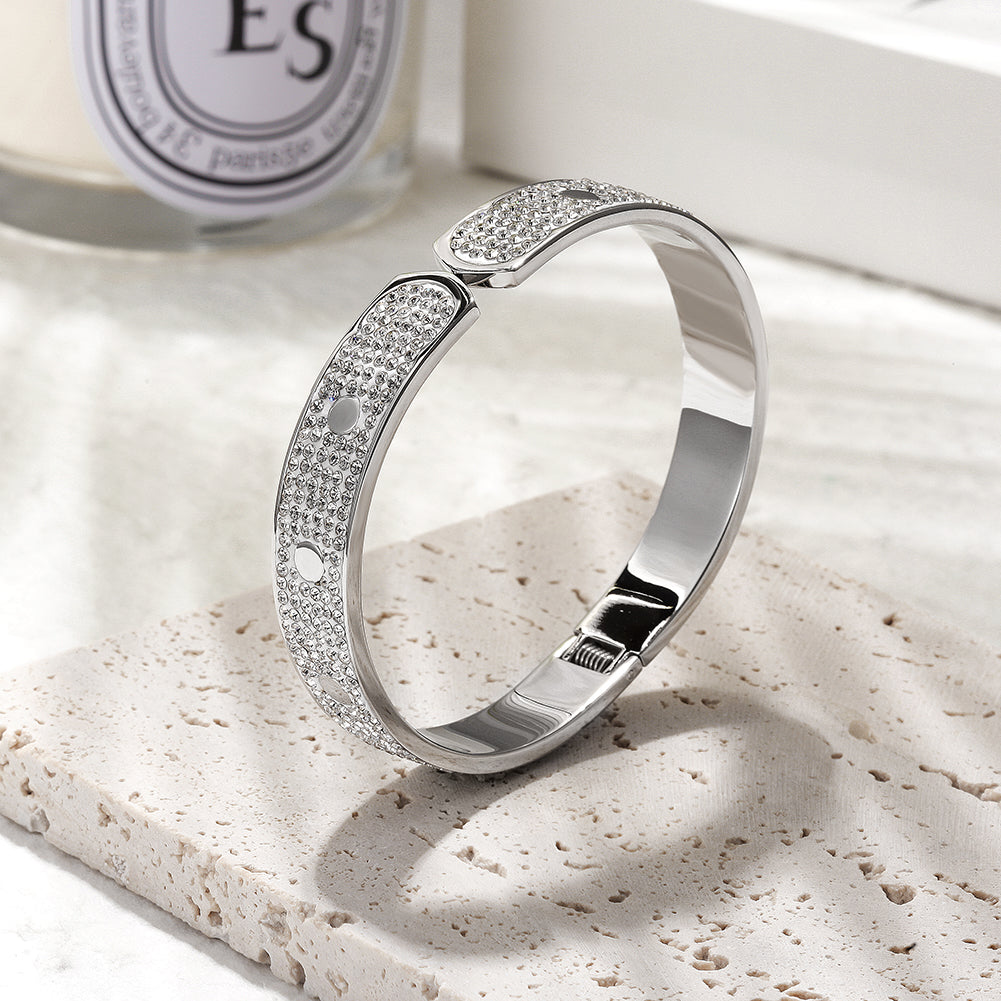 WIDE PAVÉ BANGLE – Ciunofor