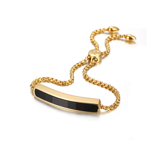 Engravable Linear Chain Bracelet