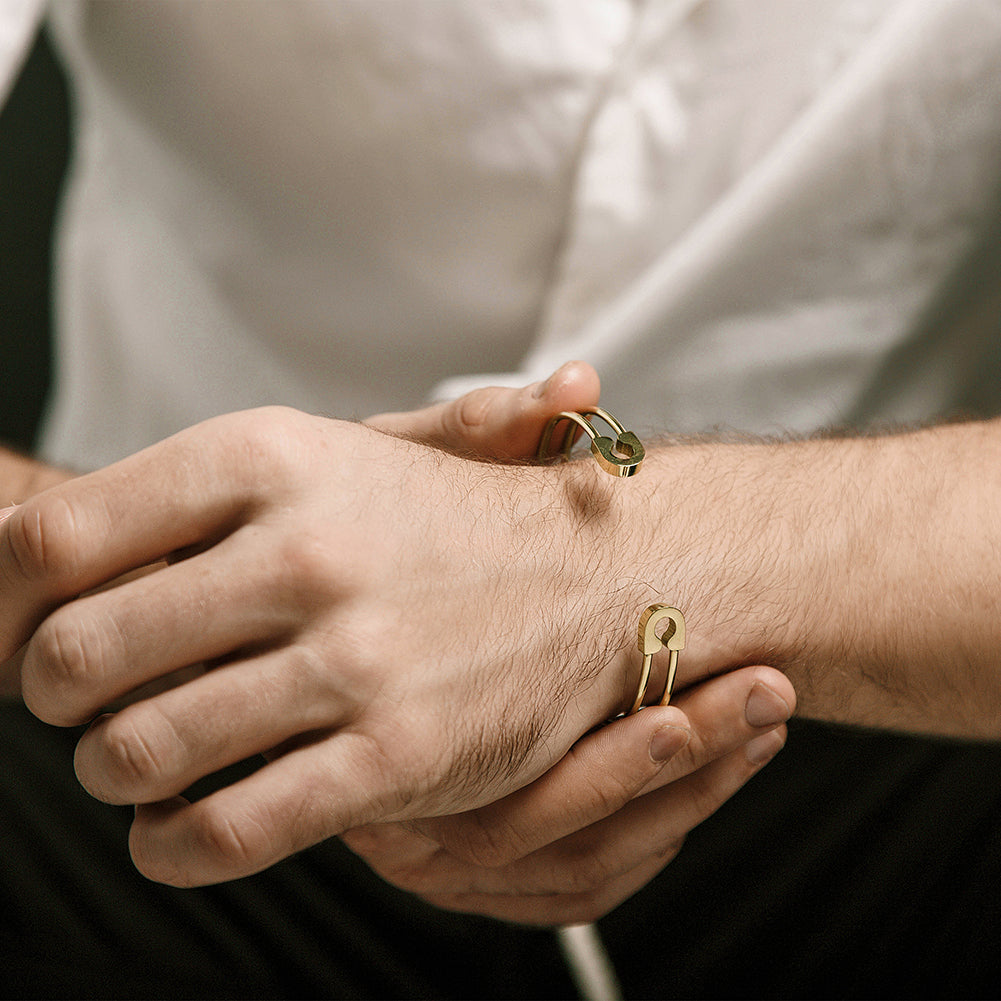 MEN'S HOLLOW CUFF BRACELET