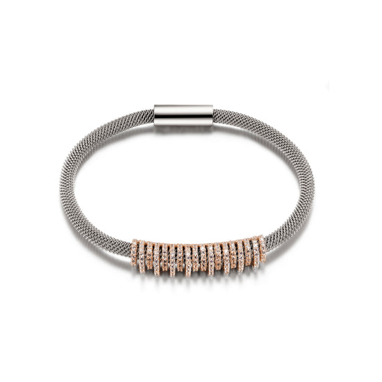 Load image into Gallery viewer, SHINY PARALLEL CZ BANGLE
