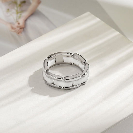 Load image into Gallery viewer, WHITE CERAMIC RING
