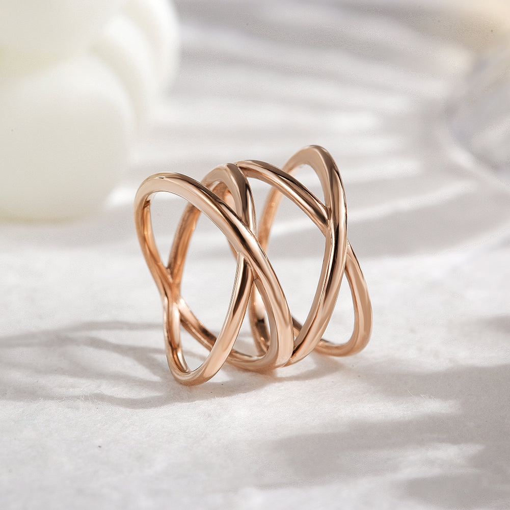 DOUBLE CROSS RING