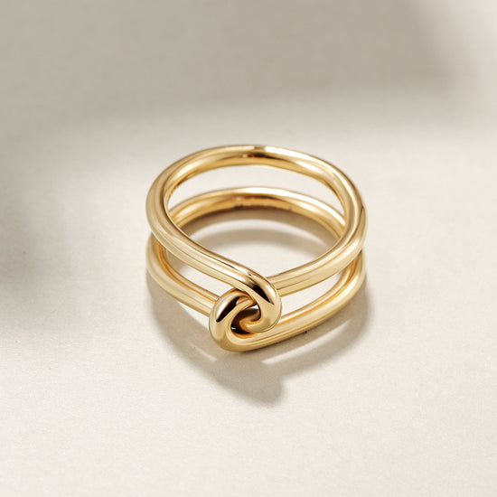 Gold Love Knot Ring