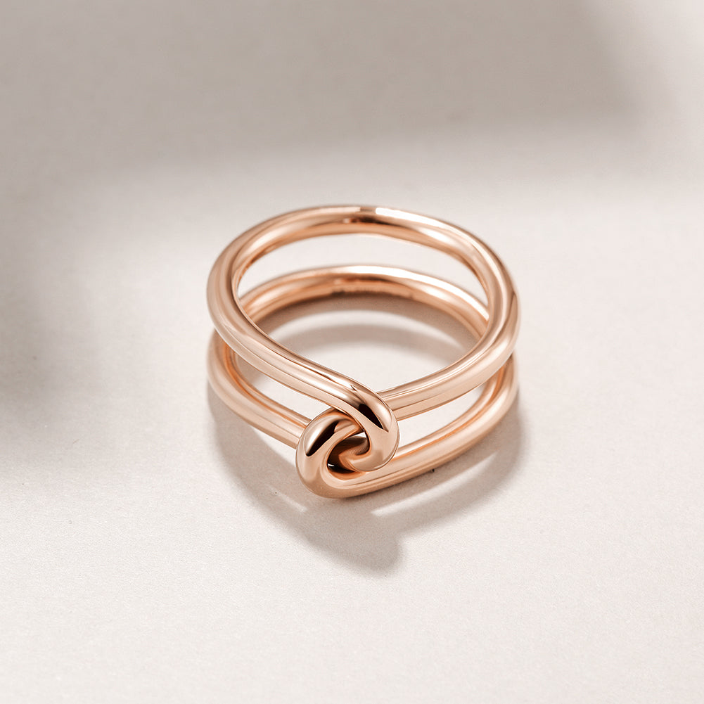 Rose Gold Love Knot Ring