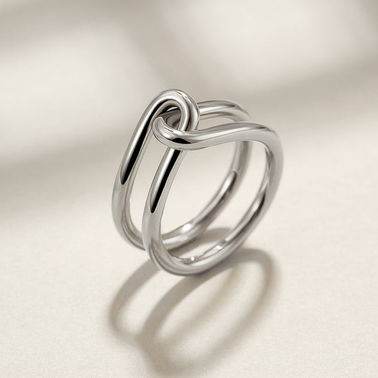 Silver Love Knot Ring