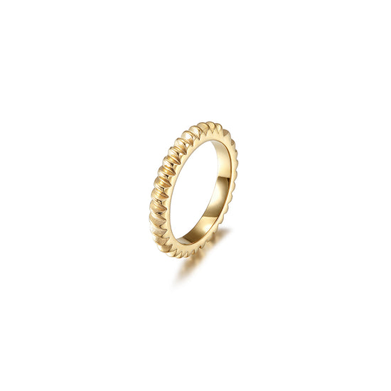 Ribbed Stackable Ring