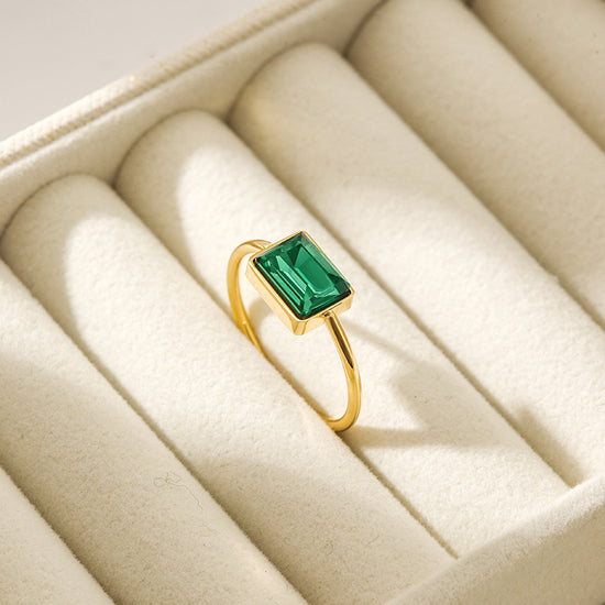 12.25 Ratti Natural Panna Stone Gold Plated Ring Natural Emerald Stone And  Lab Certified Men Women