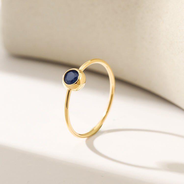 Tiny Blue Stone Ring