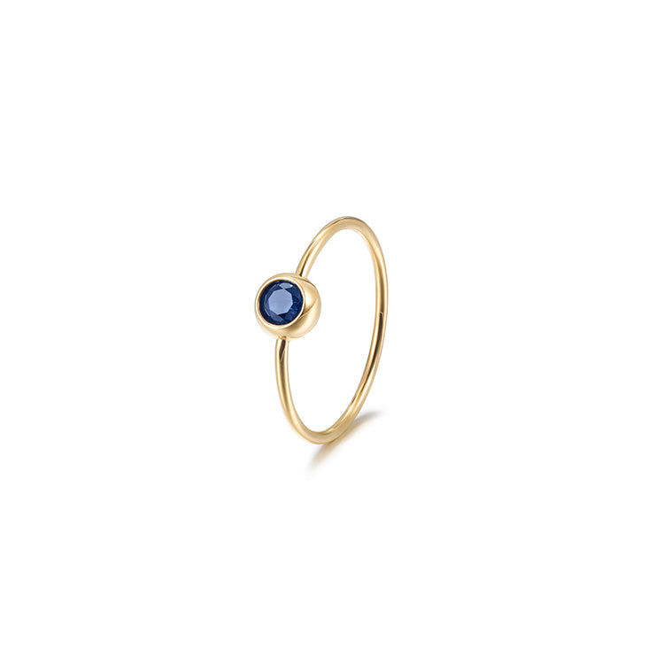 Tiny Blue Stone Ring