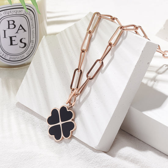 Lucky Four-Leaf Charm Necklace