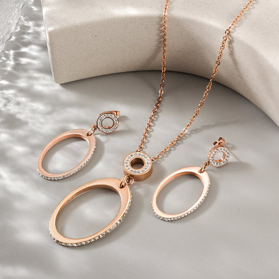 Oval Pendant Set