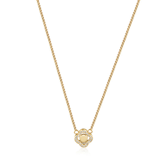 CZ Clover Necklace