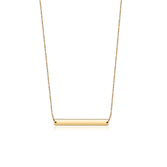 Engravable Bar Necklace