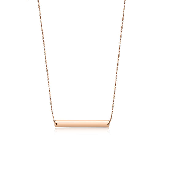 Engravable Bar Necklace