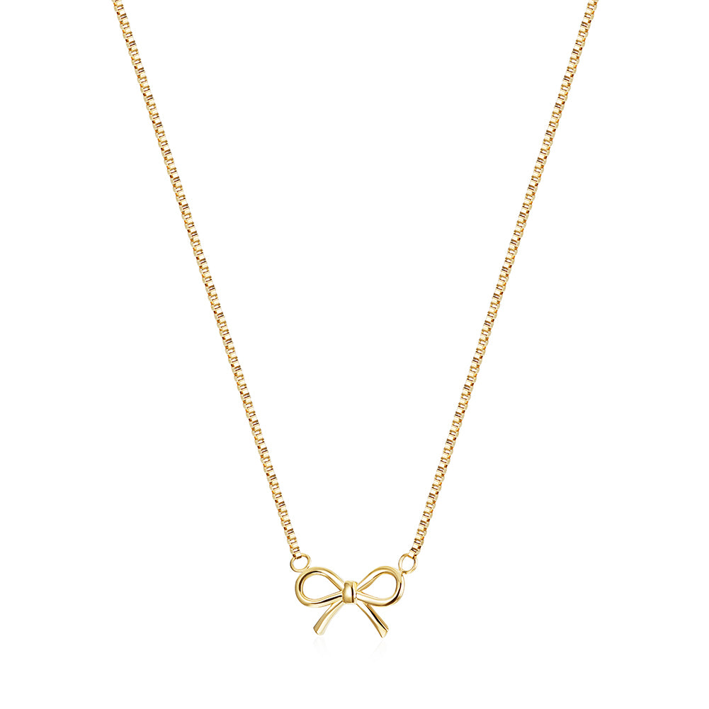 Load image into Gallery viewer, Dainty Bow Necklace
