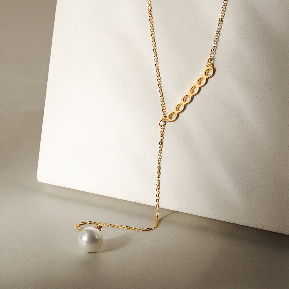 Pearl Lariat Necklace