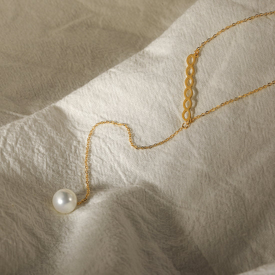 Pearl Lariat Necklace