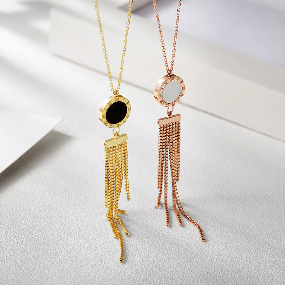 Long Tassel Pendant Necklace