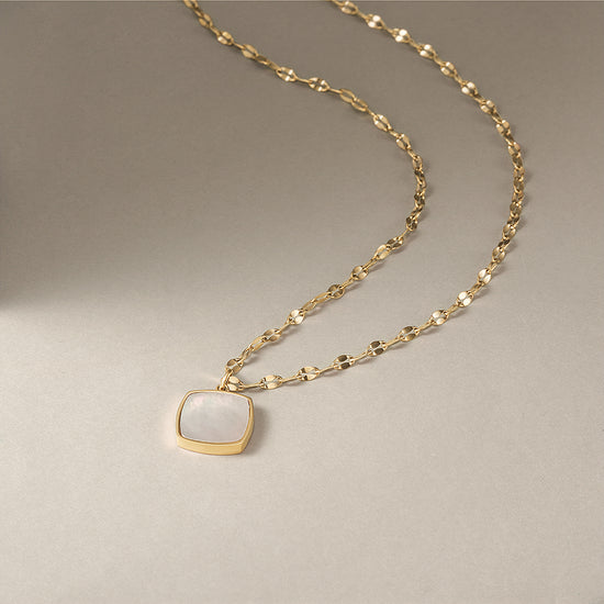 Load image into Gallery viewer, Square Opal Necklace
