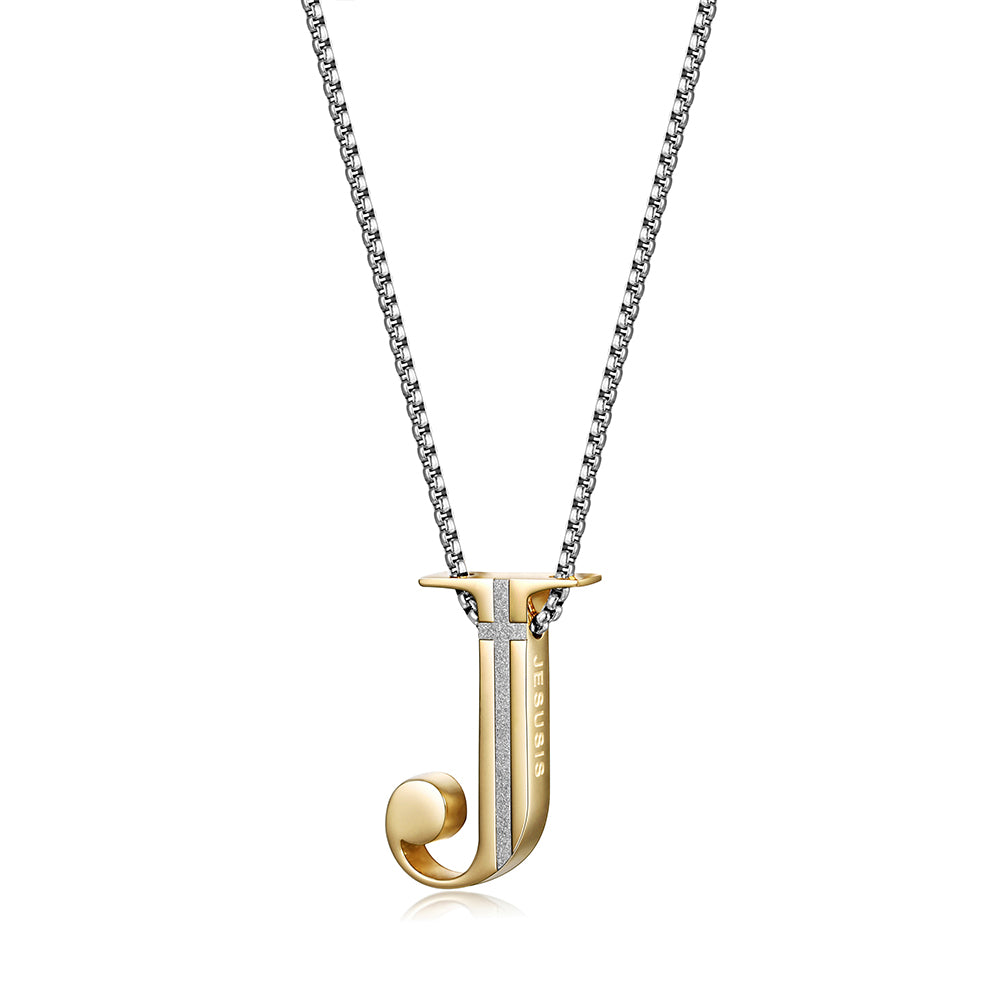 Load image into Gallery viewer, J-shaped Pendant Necklace
