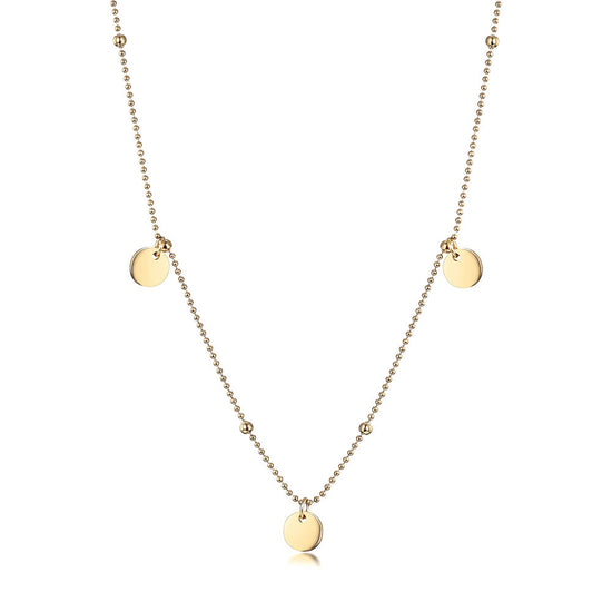 Dots Disc Bead Necklace