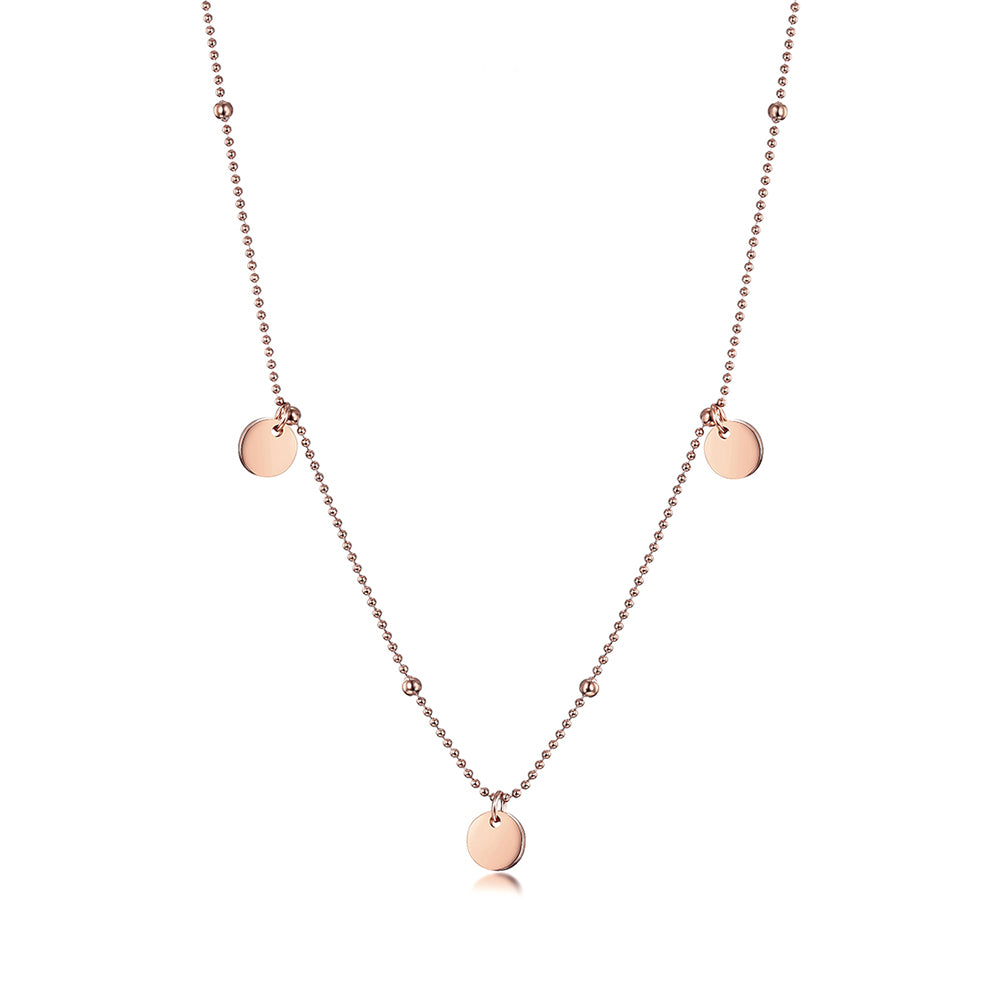 Dots Disc Bead Necklace