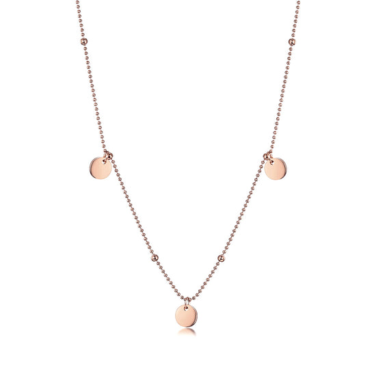Dots Disc Bead Necklace