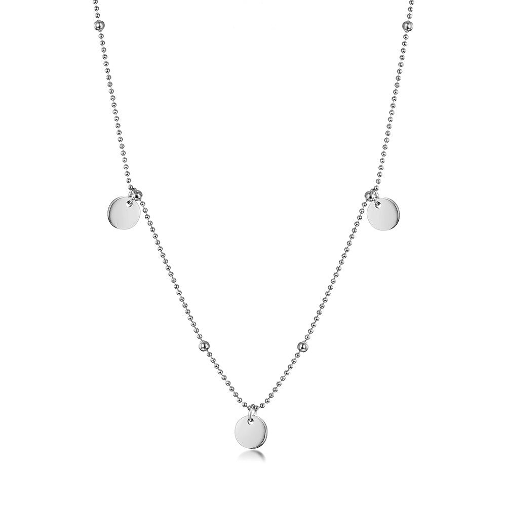 Dots Disc Bead Necklace