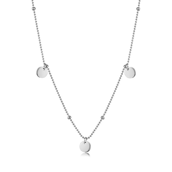 Dots Disc Bead Necklace