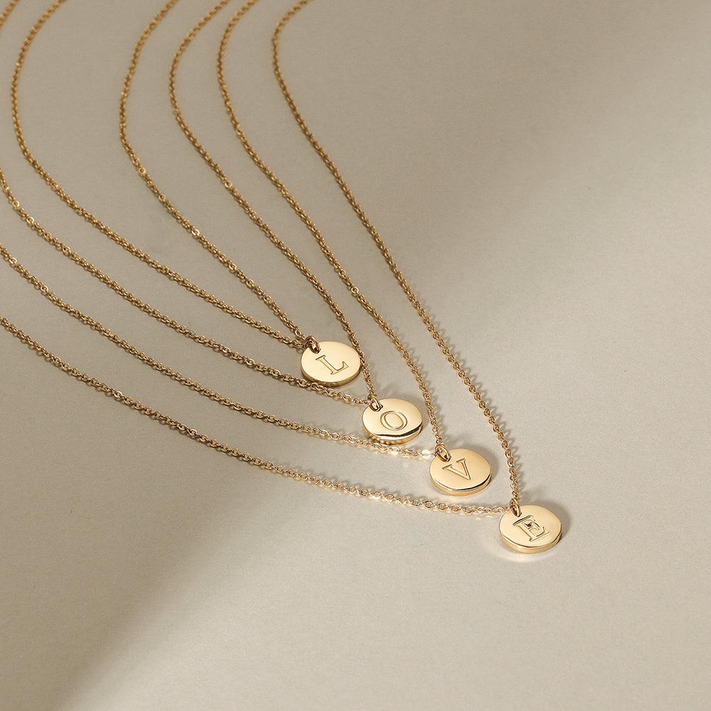 Load image into Gallery viewer, Gold Initial Charmy Necklace
