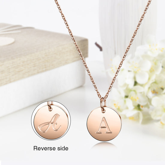 Rose Gold Initial Charmy Necklace