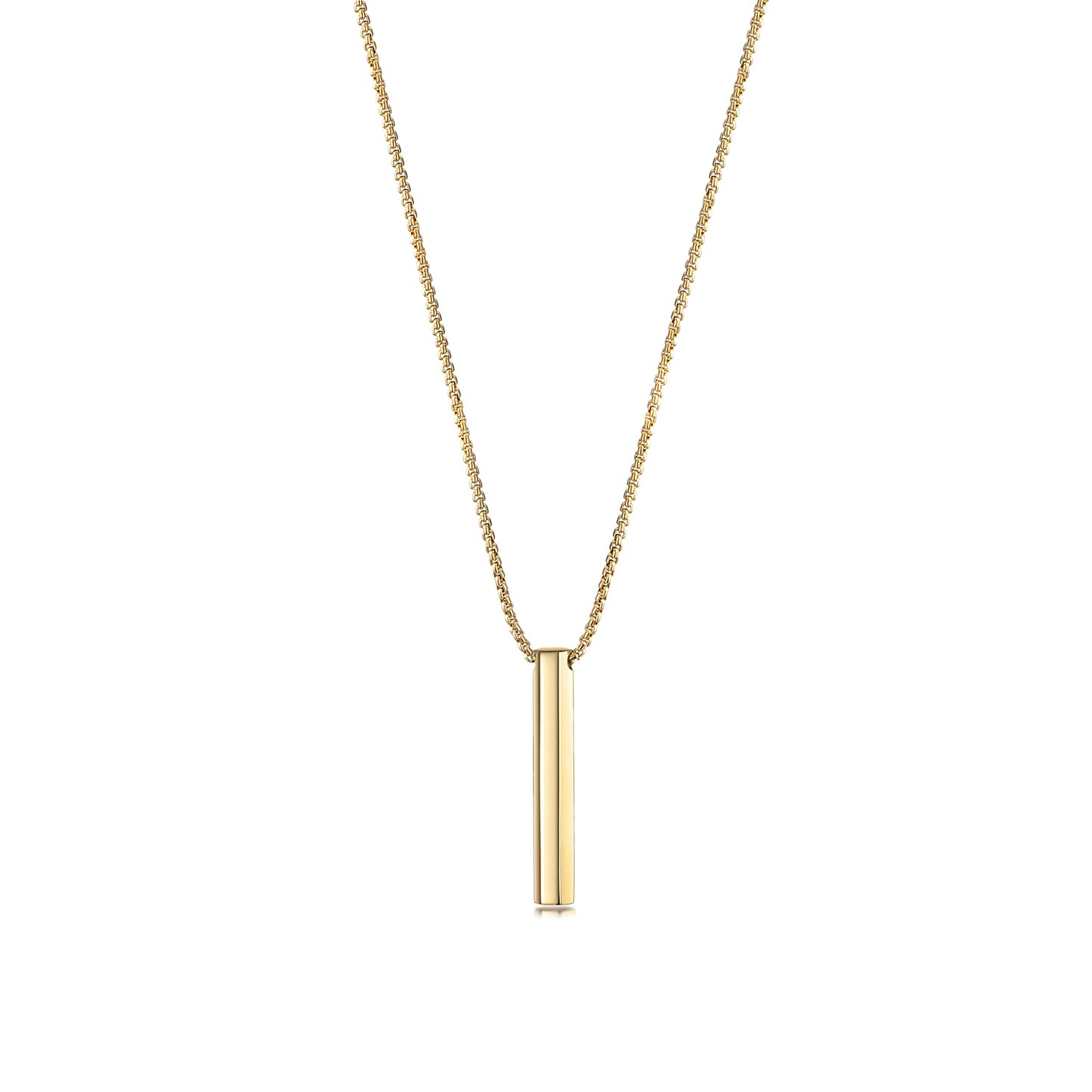 Engravable Vertical Bar Necklace