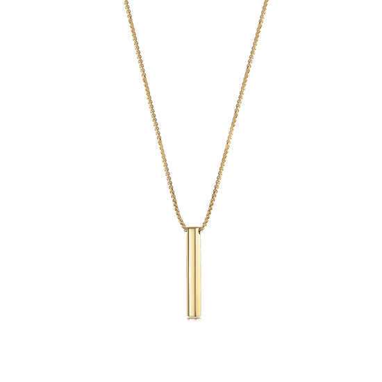 Engravable Vertical Bar Necklace