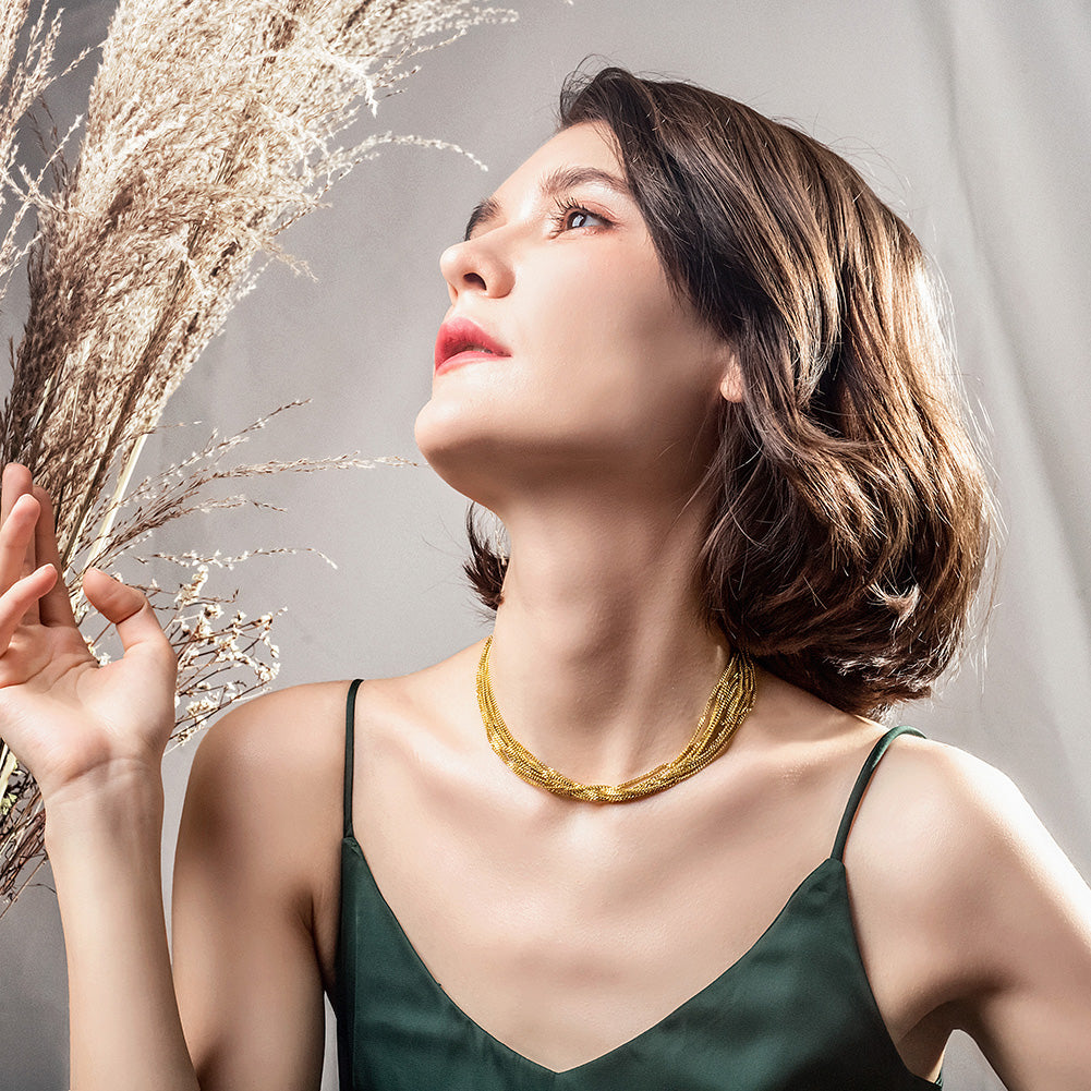 Classic Chain Link Collar Necklace