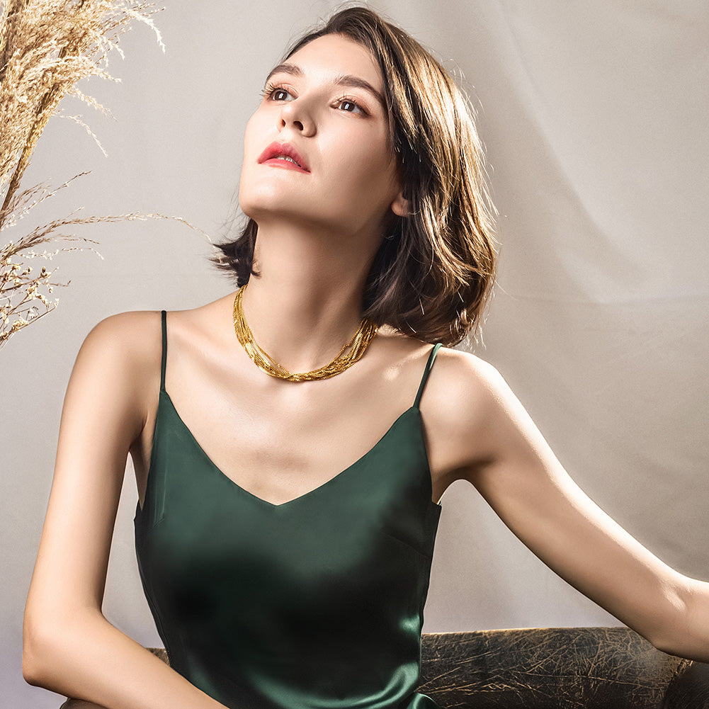 Classic Chain Link Collar Necklace