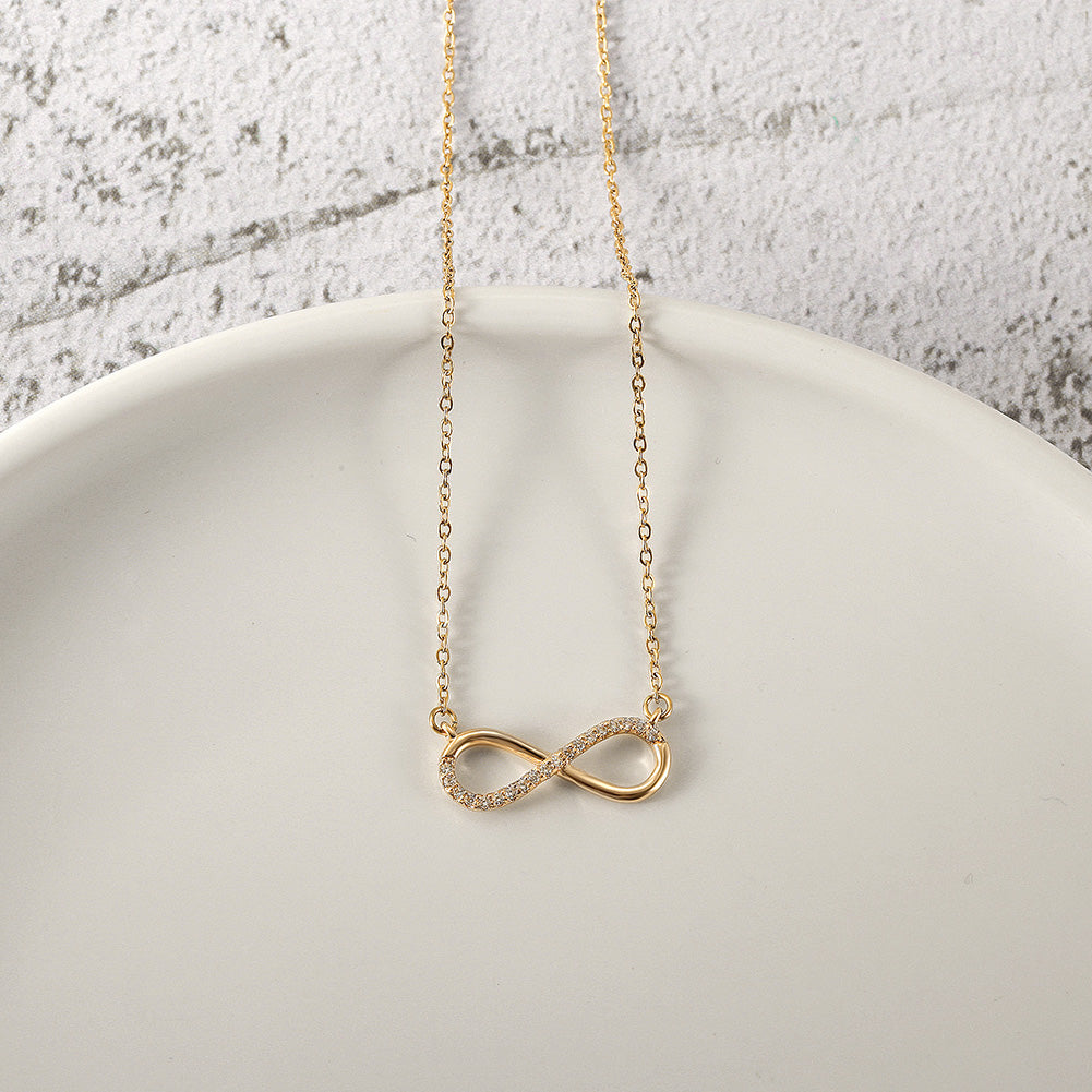 Infinity CZ Necklace