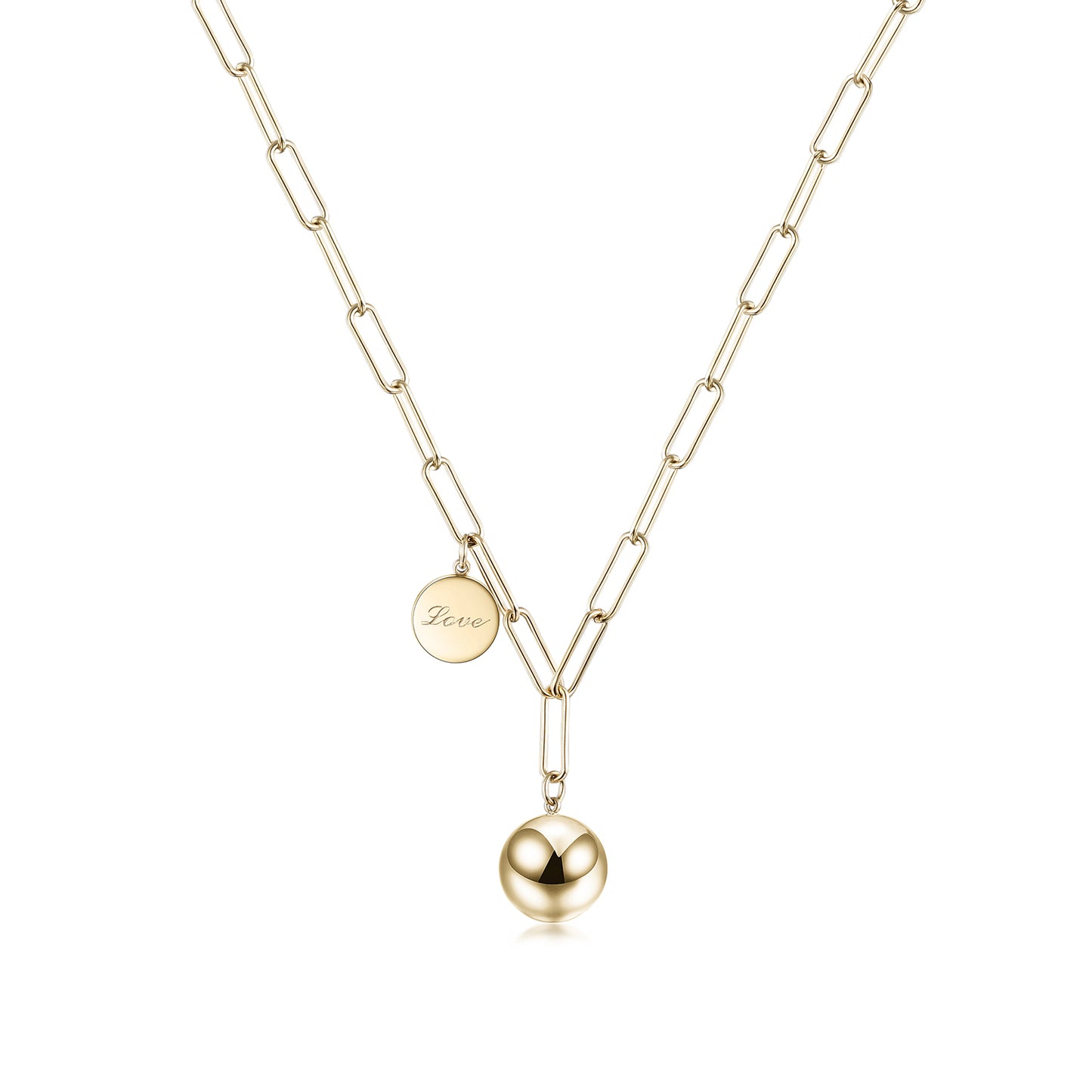 Load image into Gallery viewer, Happiness Dainty Ball Pendant Necklace
