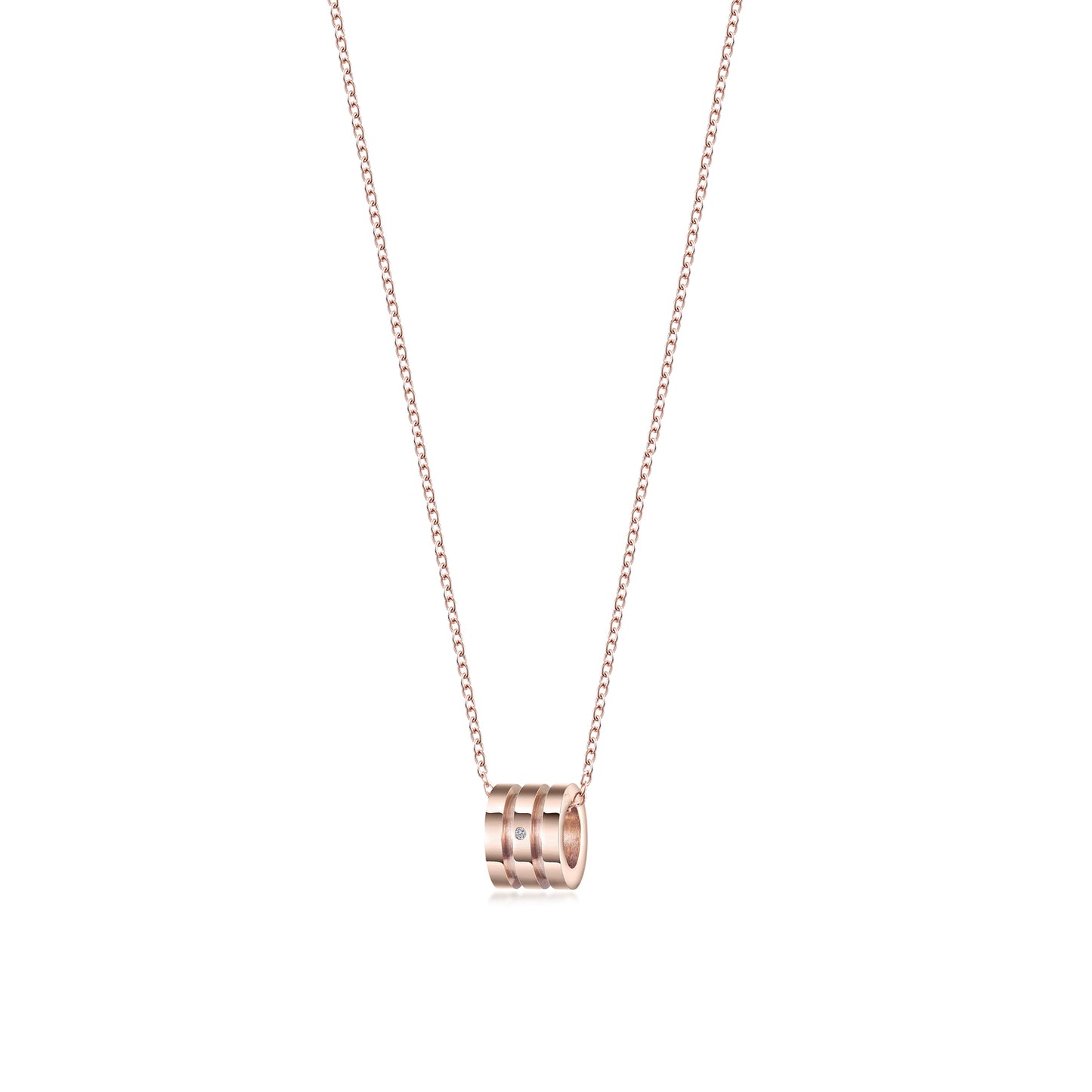 ZERO CZ ROSE GOLD NECKLACE