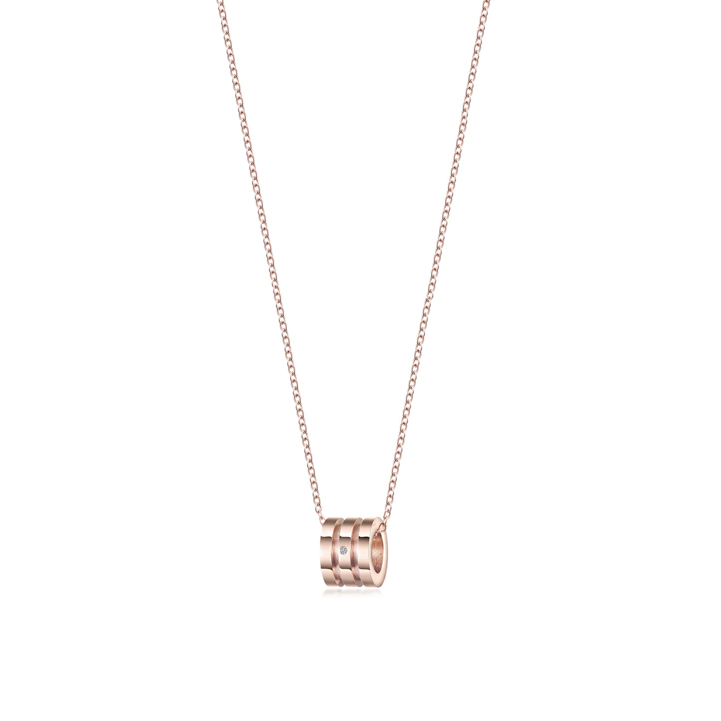 ZERO CZ ROSE GOLD NECKLACE