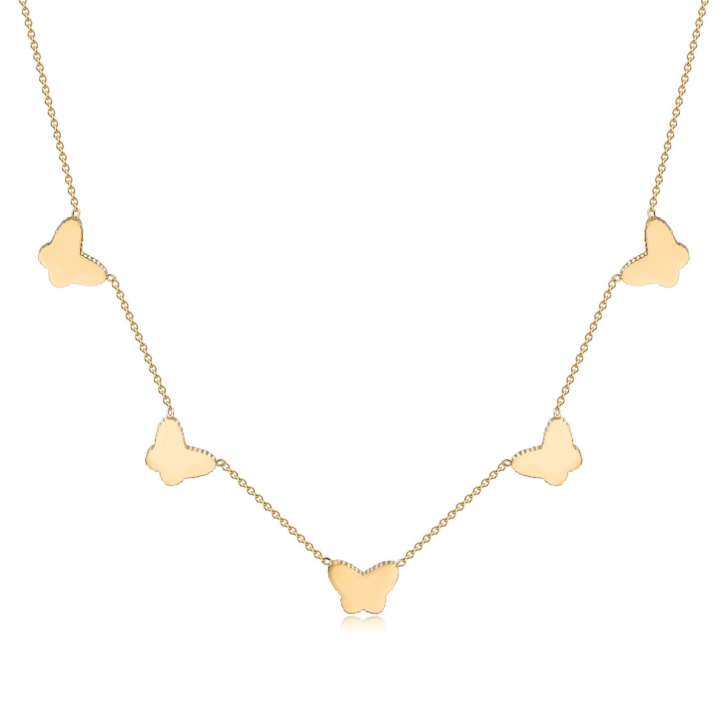 Butterfly Pendant in 18k Gold