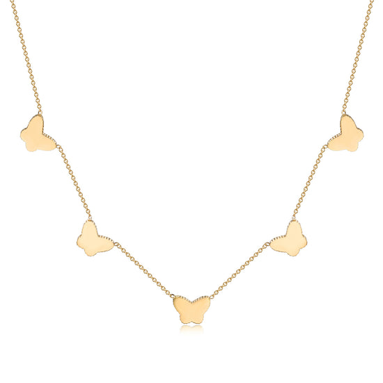 Butterfly Pendant in 18k Gold