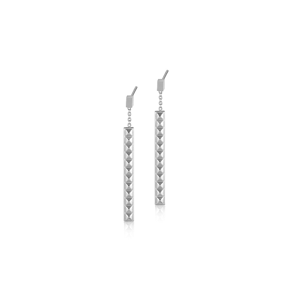 PYRAMID BAR EARRING