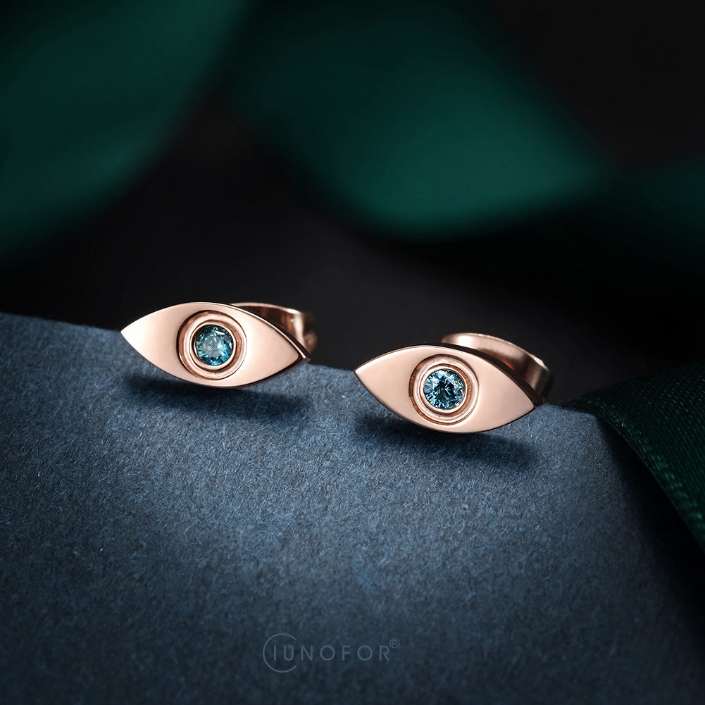 Mini Evil Eye Stud Earrings