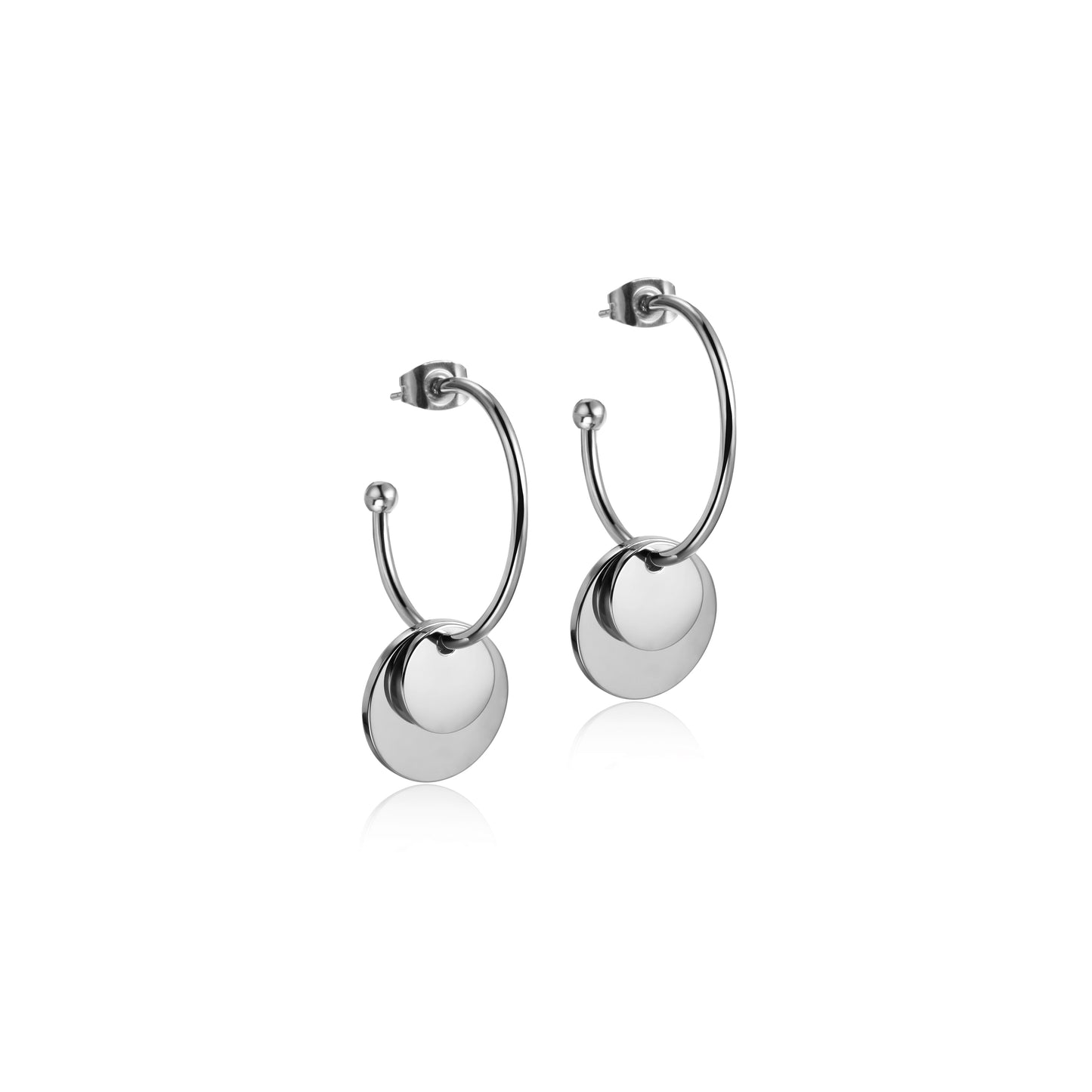 Layered Discs Drop Earrings – Ciunofor