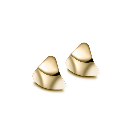 Load image into Gallery viewer, Curved Triangle Earrings
