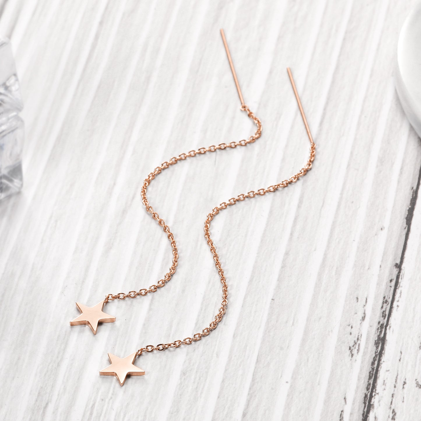 STAR THREADER EARRINGS