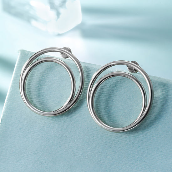 Double Layered Hoop Earrings