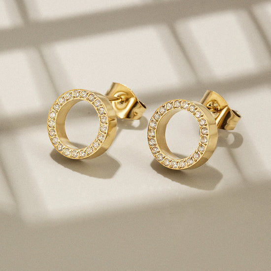 Open Circle CZ Studs