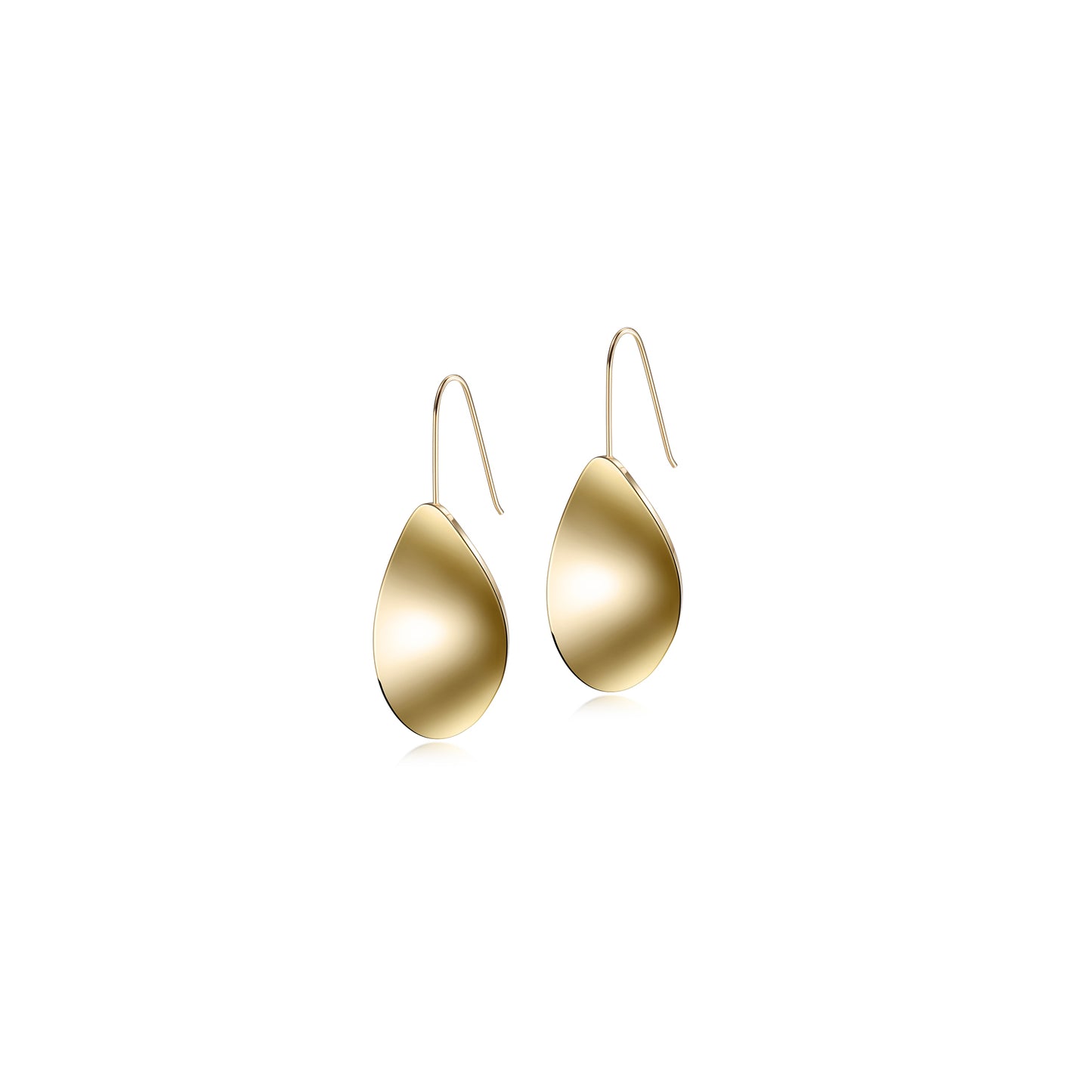 Waved-Sharp Leaf Earrings